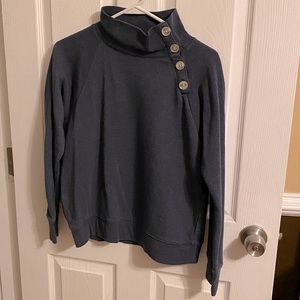 J. Crew button collar women’s sweatshirt